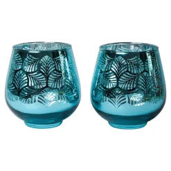 Aqua Blue T-Lite Holders