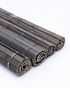 Bamboo Placemats, for Dining Table, Green Colour, Wood, Set of 4
