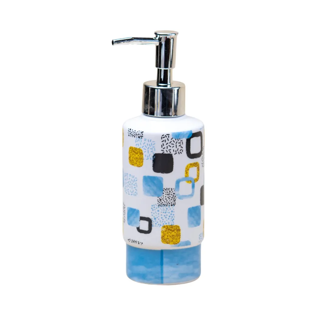 Bathroom Set of 4 - Multiple Square Print