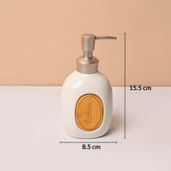 Bathroom Set (Set of 4) – White Ceramic