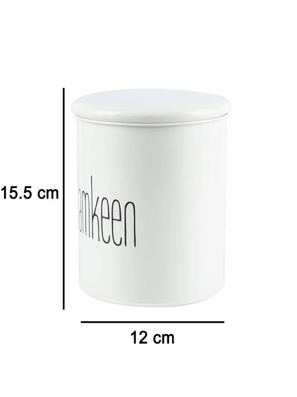 Biscuits & Namkeen Set Of 2 ( White, Each 1700 Ml )