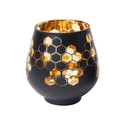 Black + Golden T-Lite Holders