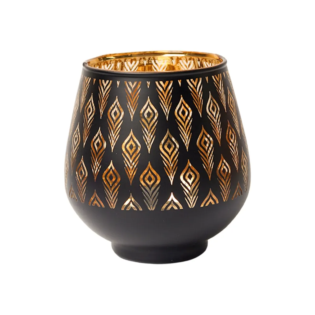 Black + Golden T-Lite Holders