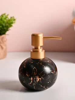 Black Ceramic Soap Dispenser