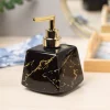 Black Ceramic Soap Dispenser - Stone Finish, Bath Accessories