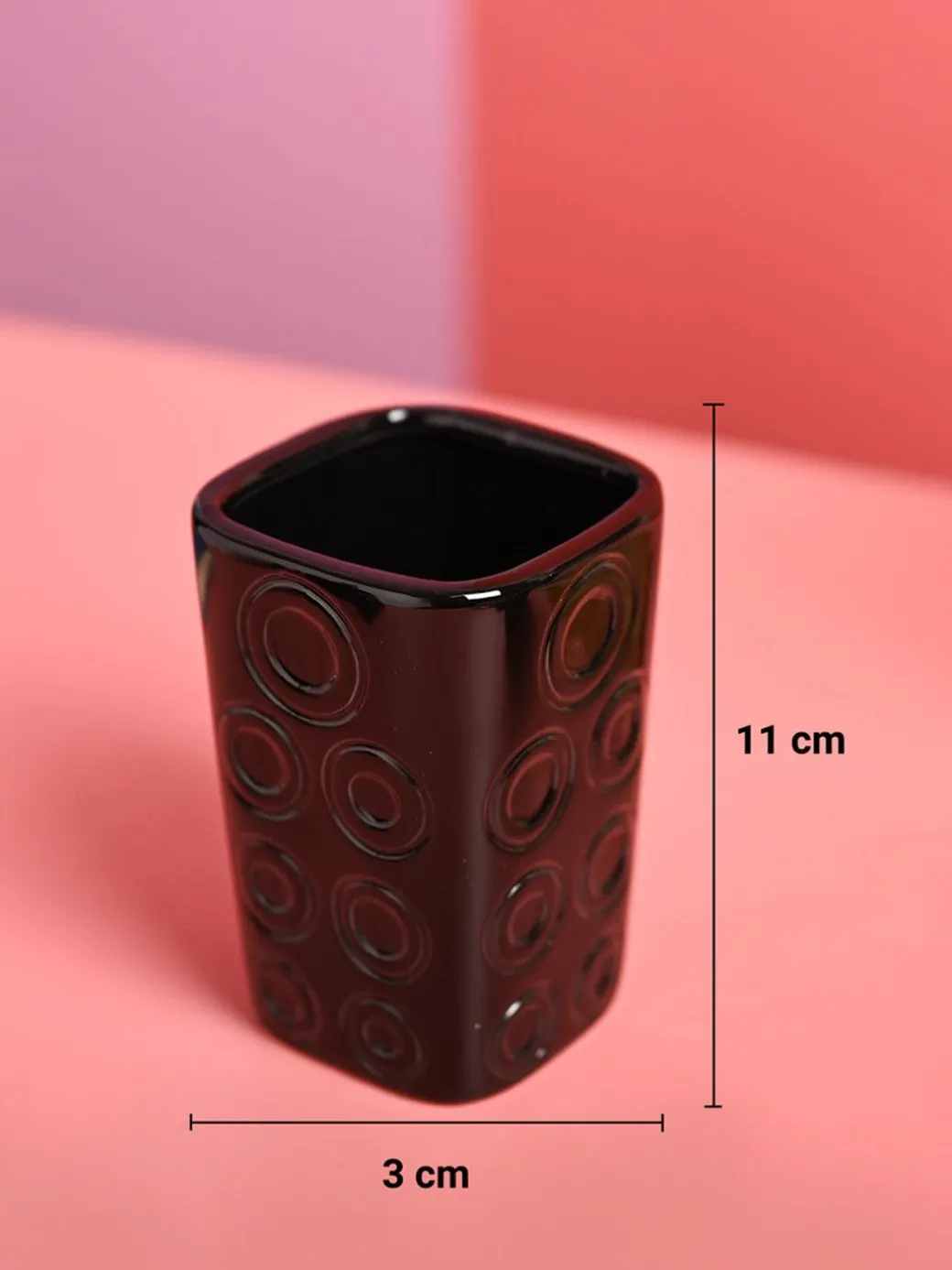 Black Ceramic Soap Dispenser 400 Ml - Set Of 4