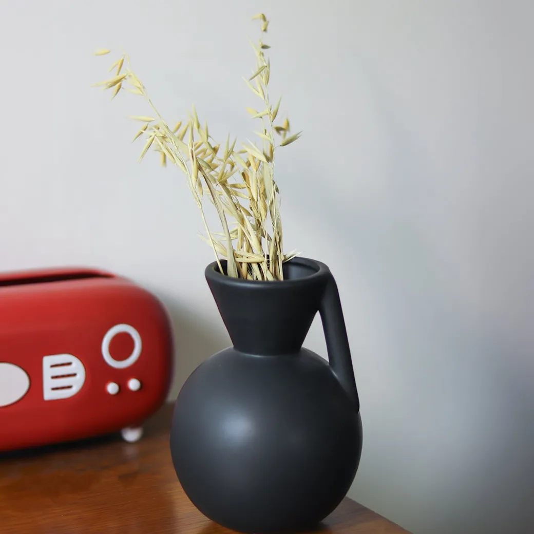Black Decorative Vase