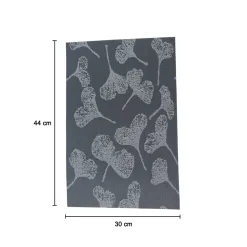 Black Floral Pattern - Placemat Mat Set Of 4