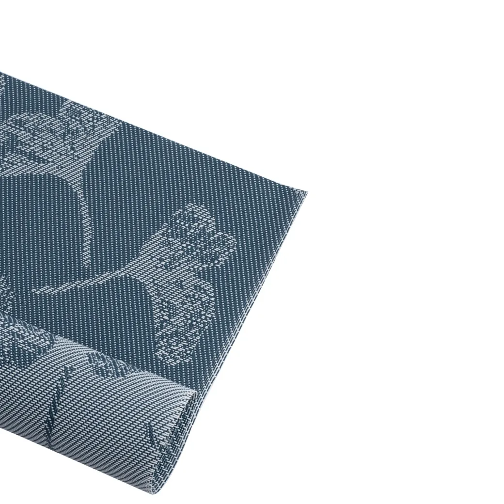 Blue Floral Pattern - Placemat Mat Set Of 4