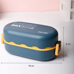 Blue Lunch Box with Spoon (850ml)
