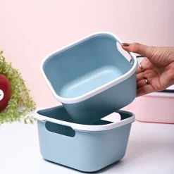 Blue Square Baskets (Set of 2)