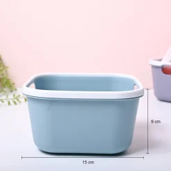 Blue Square Baskets (Set of 2)