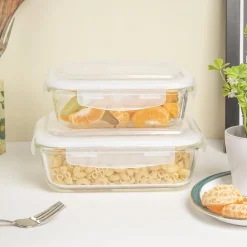 Borosilicate Food Containers (Pack of 2 - 640ml & 1040ml)