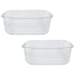 Borosilicate Food Containers (Pack of 2 - 800ml & 1200ml)