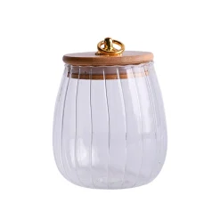 Borosilicate Glass Storage Jar - 650Ml, Glass Texture