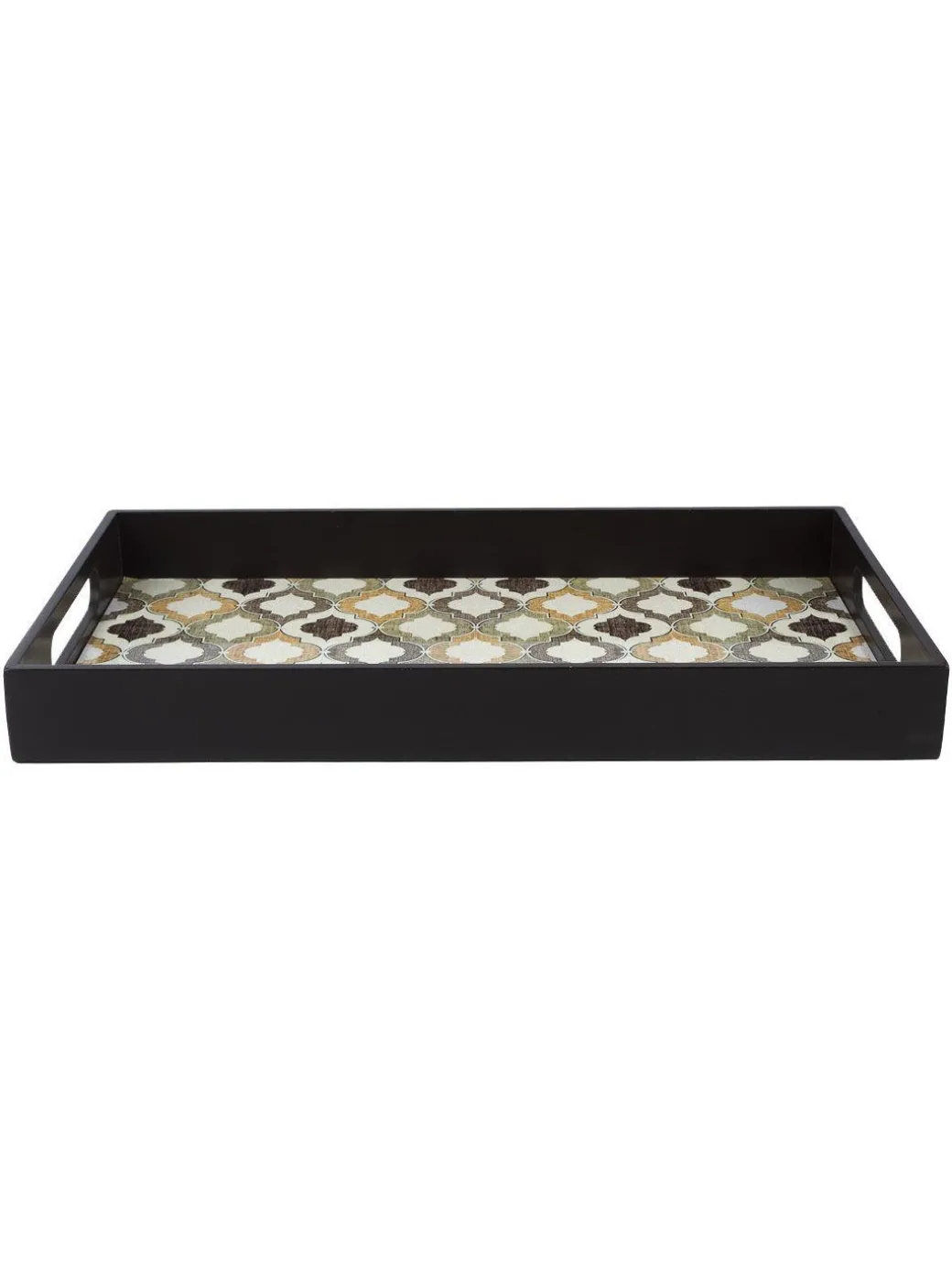 Brown Rectangular Tray with handle - Market99