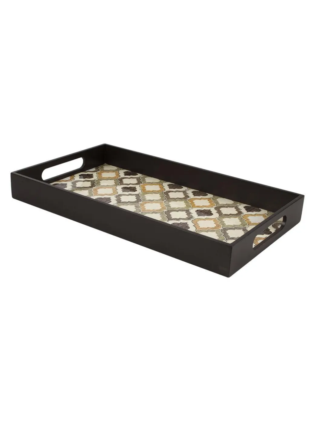 Brown Rectangular Tray with handle - Market99