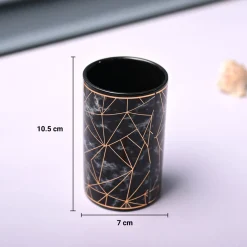 Ceramic Black Bathoom Set Of 4