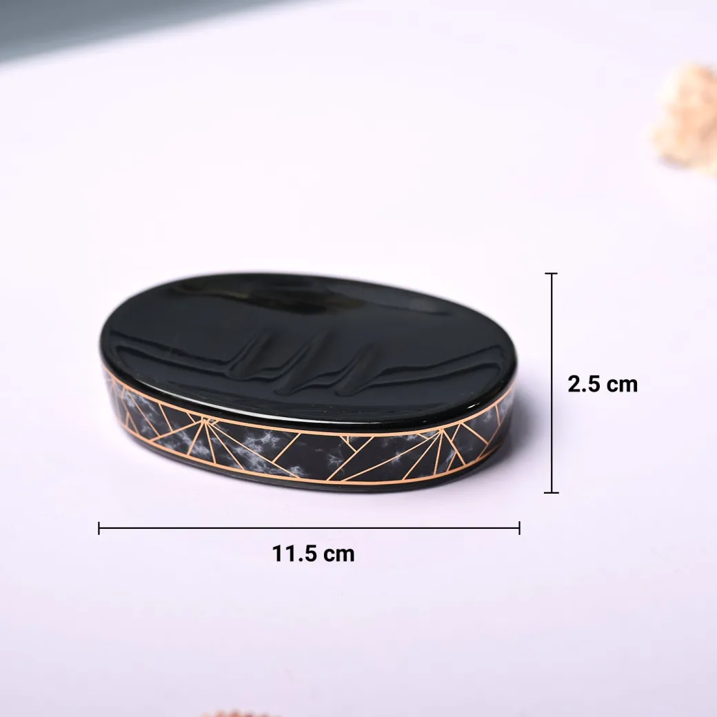 Ceramic Black Bathoom Set Of 4