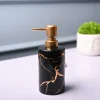 Ceramic Black Soap Dispenser - Static Glossy Finish