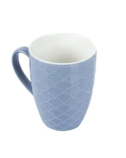Ceramic Coffee Mug 330 mL (Light Blue & Blue)