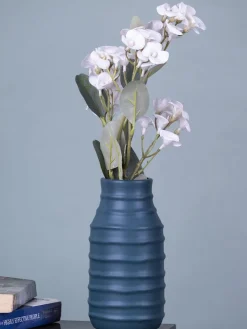 Ceramic, Vase, Engraved, Glossy : Finish, Multicolor