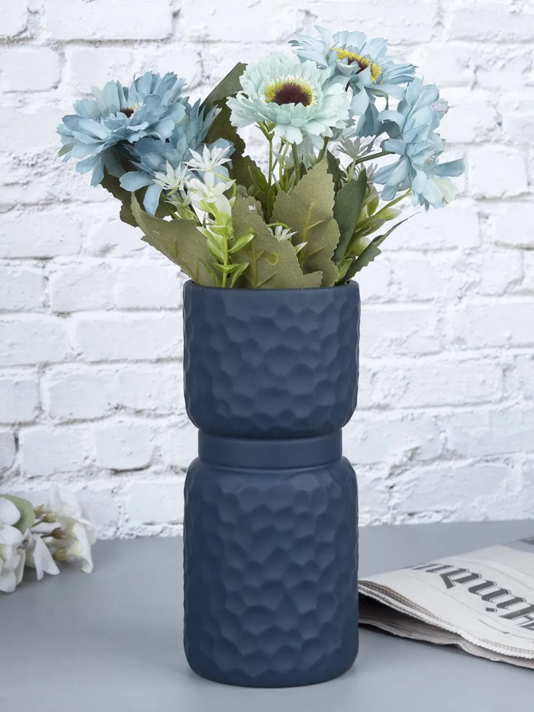 Ceramic, Vase, Engraved, Matt : Finish, Multicolor