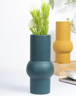 Ceramic, Vase, Solid, Matt : Finish, Multicolor