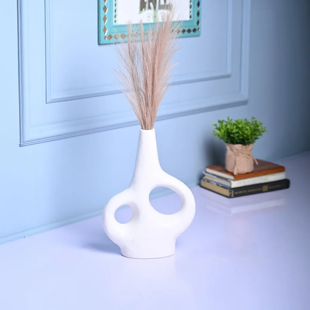 Chic White Ceramic Vase