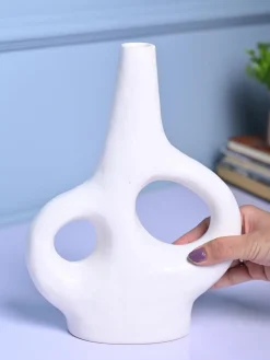 Chic White Ceramic Vase