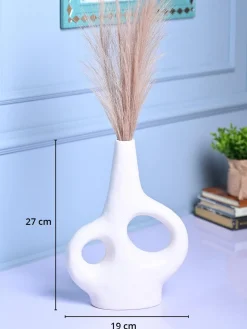 Chic White Ceramic Vase