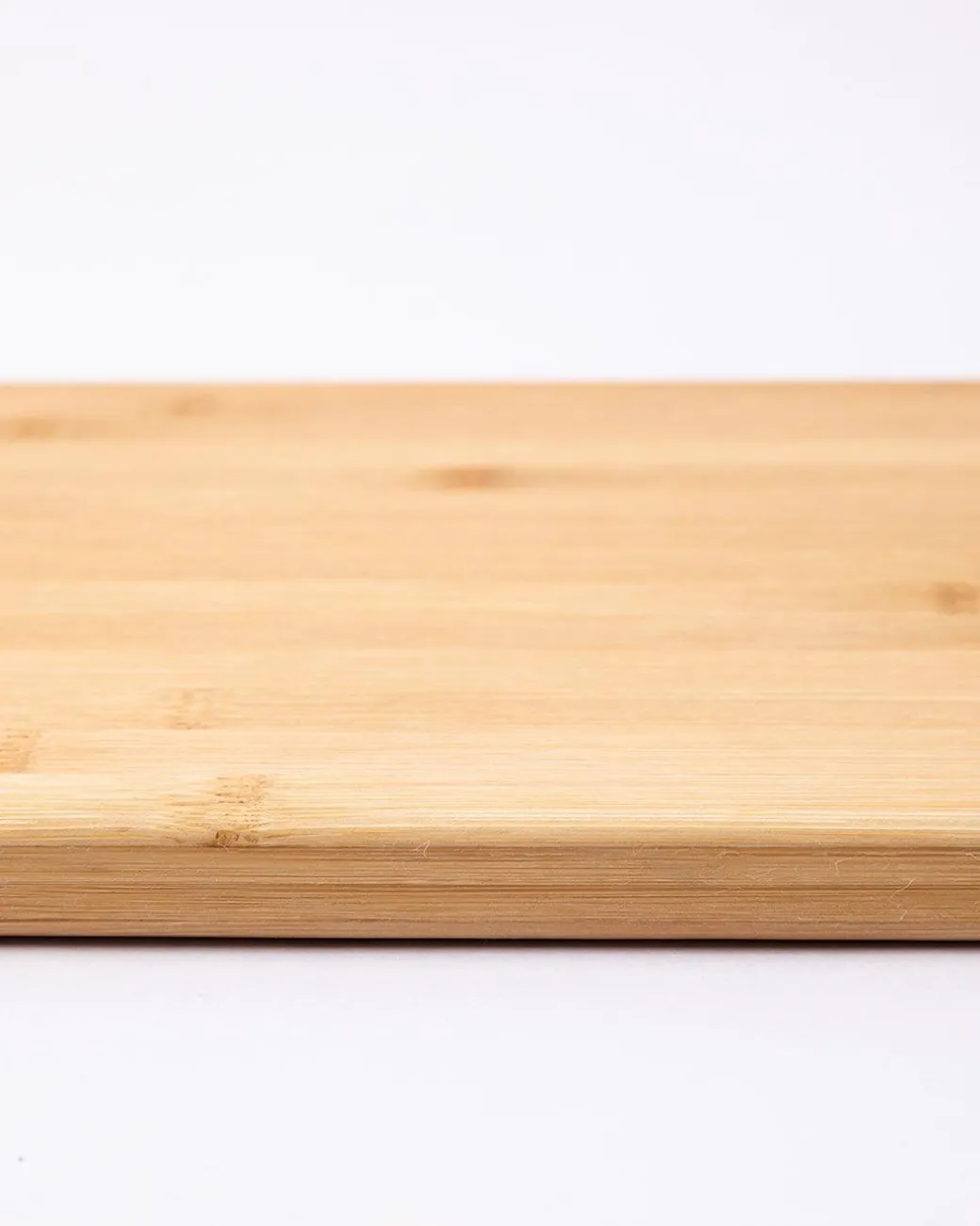 Chopping Board, with Metal Handle, Natural Wood Colour, Bamboo