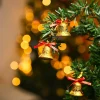 Christmas Bells Tree Decoration (Gold, Set Of 18, Assorted)