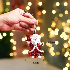 Christmas Decoration Set Of 3 Pcs - Red, X-Mas Hanging