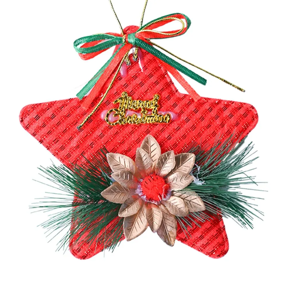 Christmas Decoration Star (Red & Set Of 2)