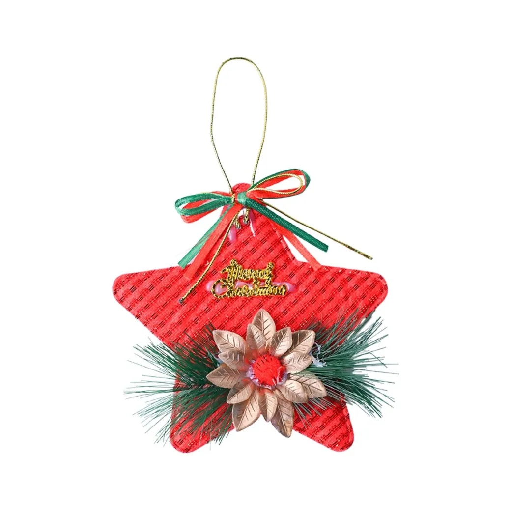 Christmas Decoration Star (Red & Set Of 2)