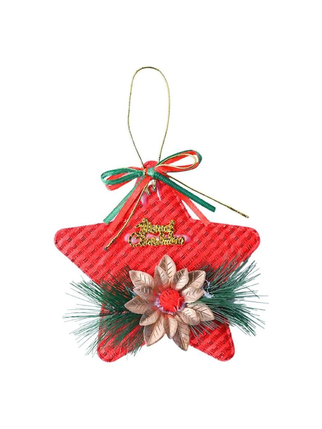 Christmas Decoration Star (Red & Set Of 2)