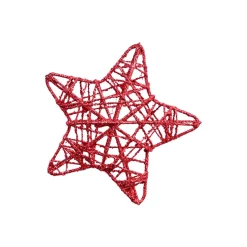 Christmas Decoration (White & Golden, Set Of 6 Pcs)