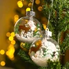 Christmas Hanging Balls Set Of 2 Pcs (Assorted)