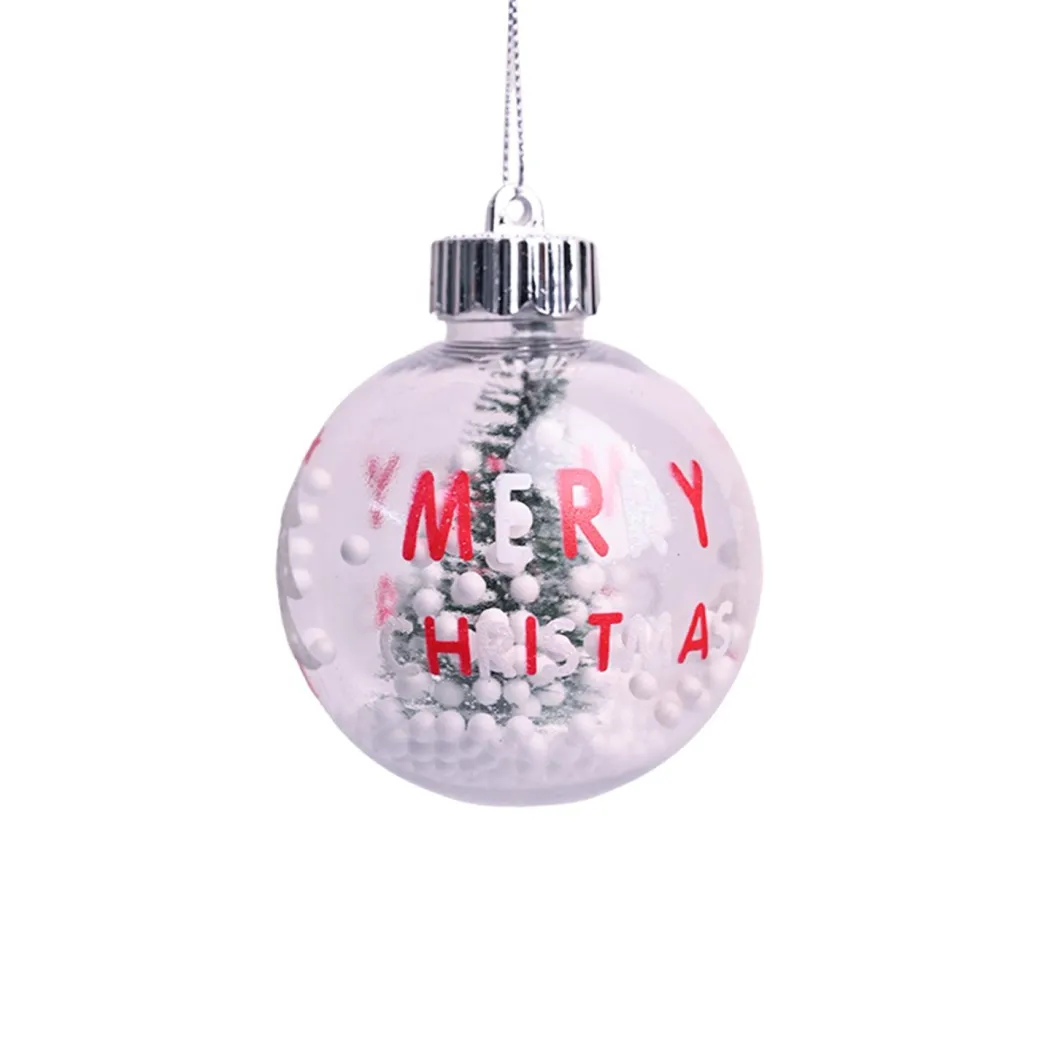 Christmas Hanging Balls Set Of 2 Pcs (Assorted)