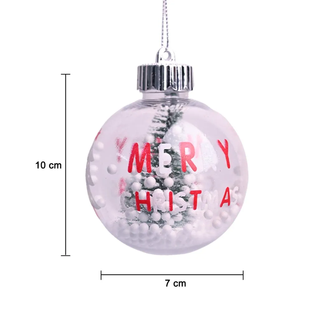 Christmas Hanging Balls Set Of 2 Pcs (Assorted)