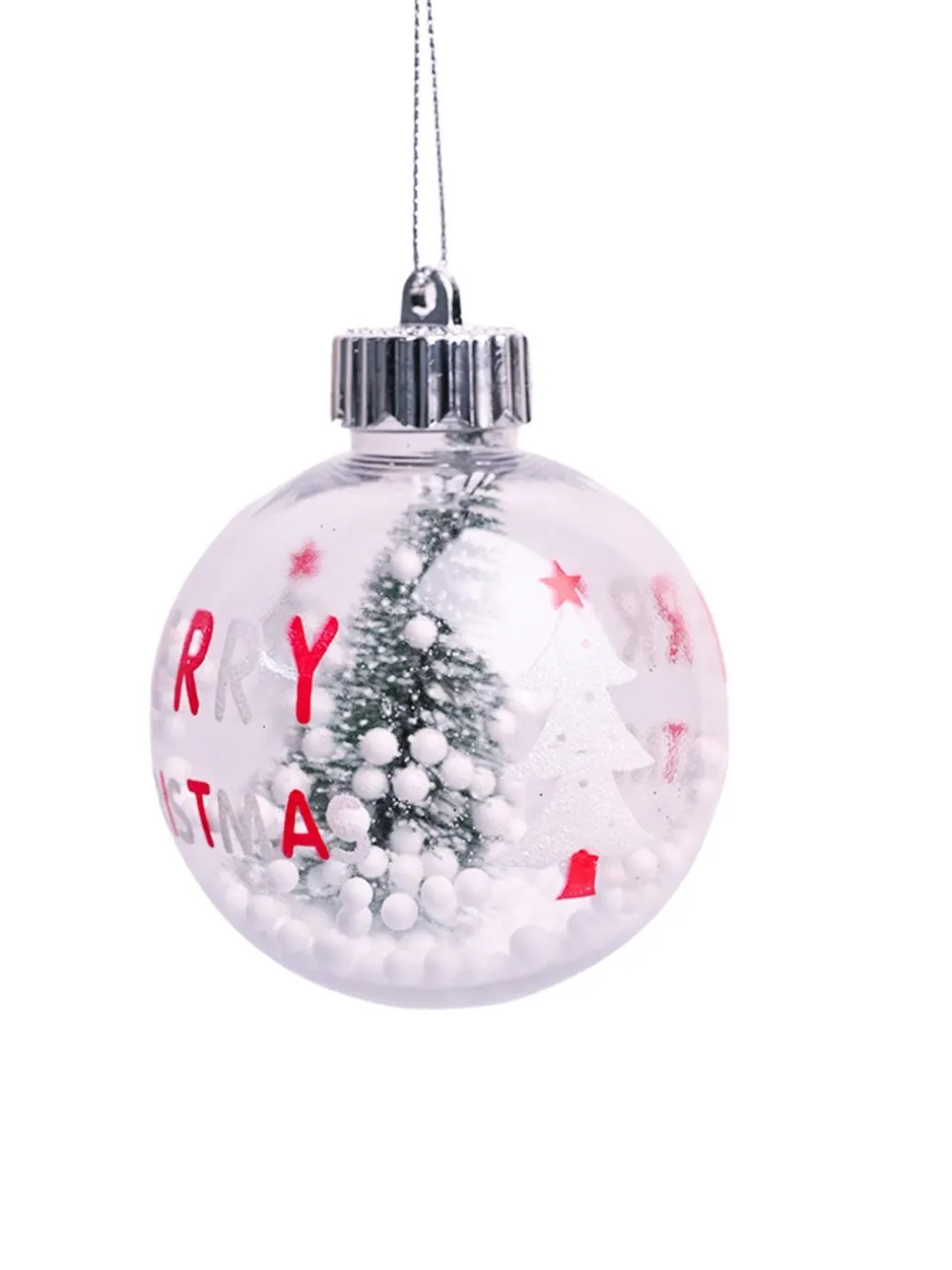 Christmas Hanging Balls Set Of 2 Pcs (Assorted)