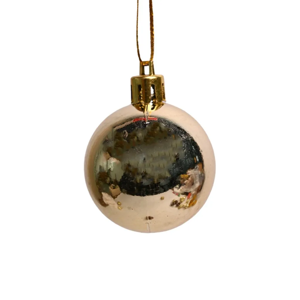 Christmas Tree Hanging Ball (Gold, Set Of 20 Pcs)