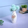 Classic Bloom - White Cylindrical Vase