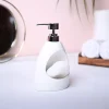 Classic White Kitchen Dispenser With Scrubber - Cylindrical Shape