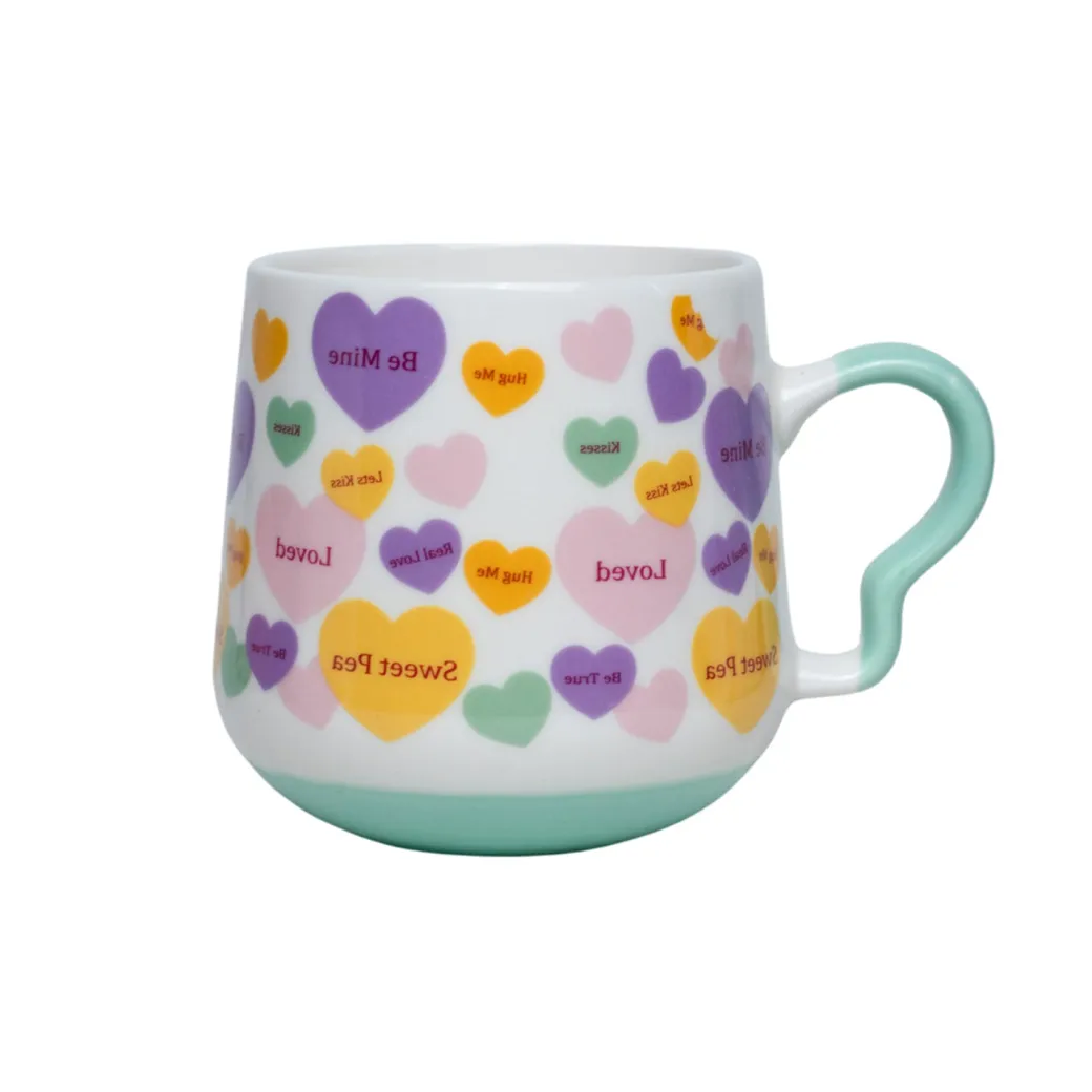Coffee Cup - 400 Ml, Heart Shape Ballon Print