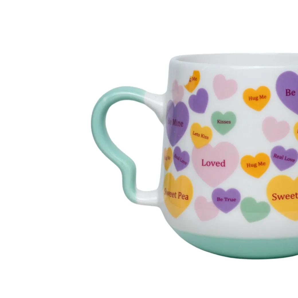 Coffee Cup - 400 Ml, Heart Shape Ballon Print