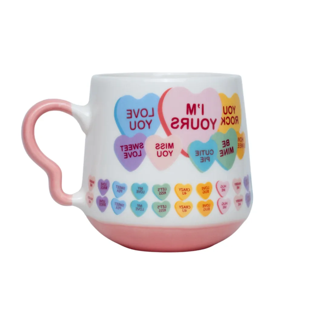 Coffee Cup - 400 Ml, Heart Shape Ballon Print