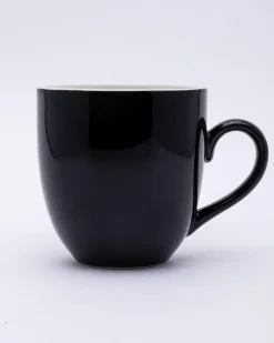 Coffee Mug Set, Handmade, Classic Mug, Black & White Colour, Ceramic, Set of 6, 220 mL