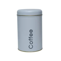 Coffee, Tea & Sugar - Metal Jar Set Of 3, White Color, 1450Ml